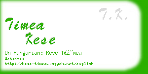 timea kese business card